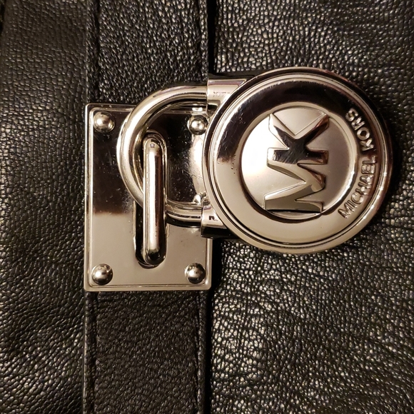 Michael Kors Hamilton Tote Bag Black Leather - Picture 2 of 7